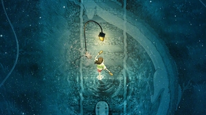Hayao Miyazaki Running Spirited Away Anime Girls Top View Water Lights Creature Reflection Stars Pon 3516x1808 Wallpaper