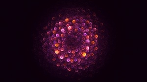 Abstract Digital Art Shiny Lights Colorful Dark Pattern Circle Glowing Detailed 4096x2160 Wallpaper
