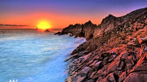 Ocean Sea Rock Coast Horizon 2560x1706 Wallpaper