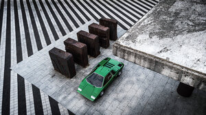 Lamborghini Countach Green Cars Car Vehicle 2800x1575 Wallpaper