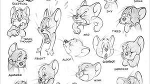 Tom And Jerry Line Art Text Face Artwork Mouse Animal Tongue Out Concept Art Animals 2000x2698 Wallpaper