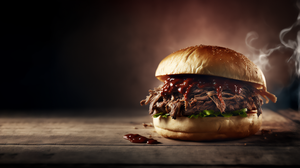 Ai Art Food Burgers Pulled Pork Still Life Steam Vapor 3641x2048 Wallpaper