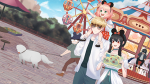 Spy X Family Anime Children Dog Anime Girls Anime Boys Men Women Ferris Wheel Theme Parks Map Black  2472x1609 Wallpaper