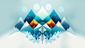 Ai Art Minimalism Winter Is Coming Christmas Simple Background Snowflakes 1920x1080 Wallpaper