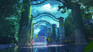 Environment Abstract Garden Digital Digital Art Artwork Illustration Anime Lifeline Reflection Cloud 5000x2500 Wallpaper