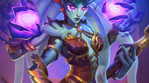 Queen Azshara Blizzard Entertainment Hearthstone 3000x4000 wallpaper