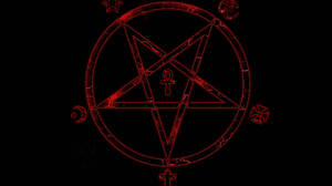 Pentagram Satanic Dark Minimalism Simple Background 1920x1280 Wallpaper