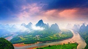 Moon Hill in the Guilin Mountains, Guangxi [1920x1080] : r/wallpapers