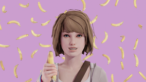 Max Caulfield Bananas Video Game Characters Video Games PC Gaming Blue Eyes Bob Hairstyle Brunette C 1920x1080 Wallpaper