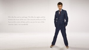 The Doctor TARDiS David Tennant Tenth Doctor Quote 2560x1440 Wallpaper