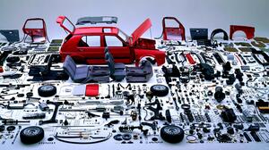 Volkswagen Volkswagen Golf Assembly Disassembled Parts Car Parts 6634x3380 Wallpaper