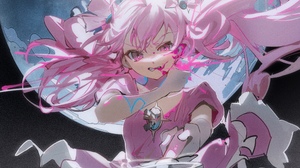 Pink Hair Anime Girls Pink Eyes 3508x2480 Wallpaper