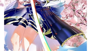 Anime Anime Girls Kamisato Ayaka Genshin Impact Genshin Impact Sword Portrait Display Long Hair Blue 3184x4503 wallpaper