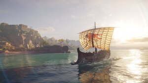 Assassins Creed Odyssey Assassins Creed Odyssey Screen Shot Sailing Video Games 2560x1440 wallpaper