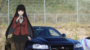Jabami Yumeko Jdmxanime Japanese Cars Nissan Skyline R34 Anime Girls Car 1080x1920 wallpaper