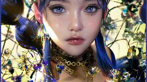 Digital Digital Art Artwork Illustration Portrait Looking At Viewer Women Fantasy Art Fantasy Girl E 4000x4000 Wallpaper