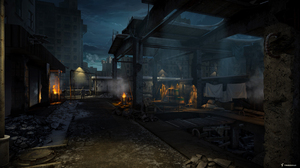 ATOM RPG RPG Trudograd Ruins City Night Video Game Art Video Games 2560x1440 Wallpaper
