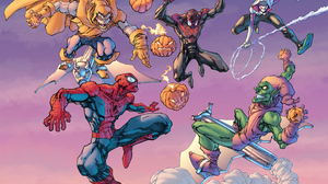 Marvel Comics Superior Spider Man Spider Man Spider Gwen Norman Osborn Green Goblin Hobgoblin Marvel 2500x1815 Wallpaper
