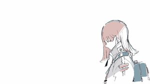 Daisukerichard Anime Girls Original Characters Backpacks Minimalism Simple Background 3840x2160 Wallpaper