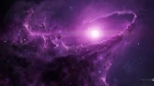 Space Purple 2560x1344 Wallpaper