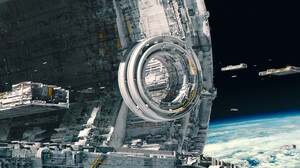 Digital Digital Art Artwork Space Space Station Futuristic Technology Tech Architecture Spaceship Sh 3840x1952 Wallpaper