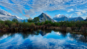 Trey Ratcliff Photography Landscape New Zealand Mountains Water Lake Trees Mountain Chain Snow Sky C 3840x2160 Wallpaper