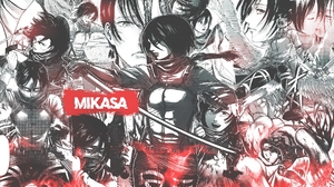 Manga Collage Anime Girls Shingeki No Kyojin Mikasa Ackerman 1920x1080 Wallpaper