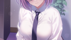 Anime Anime Girls Ai Art Fate Series Fate Grand Order Mash Kyrielight Short Hair Purple Hair Solo Ar 2026x2865 Wallpaper