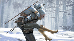 Geralt Of Rivia Ciri The Witcher 3338x1972 Wallpaper