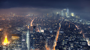 City Manhattan Night Town Usa 3840x2160 Wallpaper
