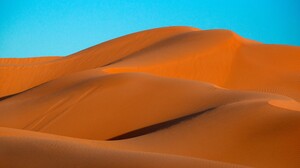 Desert Landscape Clear Sky Dunes Nature 2960x1966 wallpaper