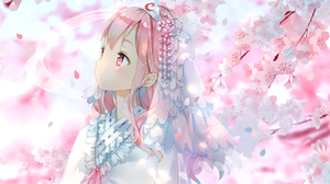 Cherry Blossom Spring Touhou Yuyuko Saigyouji 1920x1080 Wallpaper