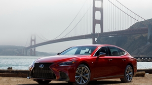 Car Golden Gate Lexus Lexus Ls 500 Luxury Car Red Car Vehicle 4096x2734 Wallpaper