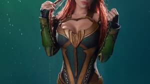 Cosplay DC Comics Mera Redhead Women 3840x5760 wallpaper