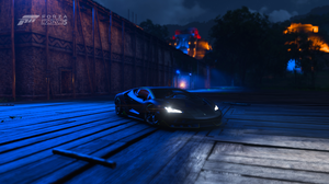 Forza Horizon 5 Video Game Art Screen Shot Neon Lights Xbox Serie X Lamborghini 3840x2160 Wallpaper