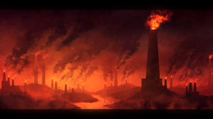 Factory Pollution 3430x1781 Wallpaper