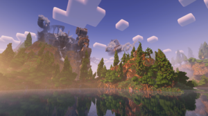 Minecraft Shaders Video Games Water Reflection 1920x1080 Wallpaper