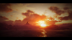 Orange Sea Island Assassins Creed Assassins Creed Odyssey Video Game Art Sunset 2730x1534 Wallpaper
