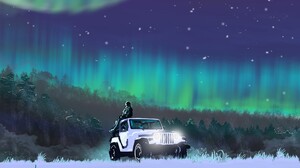 Aurora Borealis Sky 1920x1099 Wallpaper