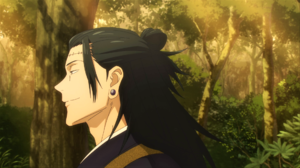 Jujutsu Kaisen Suguru Geto Bun Earring Scars Trees Sunlight Smiling Anime Anime Screenshot Anime Boy 1920x1077 Wallpaper