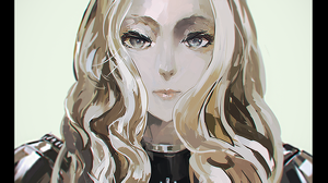Claymore Anime Anime Girls Long Hair 2D Blond Hair Armor Teresa Claymore Simple Background Fan Art G 1500x1668 Wallpaper