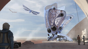 Andrew Hodgson Science Fiction Futuristic Digital Digital Art Artwork Vehicle 3840x1634 Wallpaper