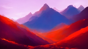 Abstract Landscape Ai Art Colorful Vibrant 10240x7168 Wallpaper