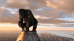 King Kong Movies Film Stills Sky Clouds New York City Skyscraper Building Ape CGi Animals Cityscape  1920x1080 wallpaper