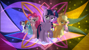 Twilight Sparkle Pinkie Pie Applejack My Little Pony Rainbow Dash Fluttershy My Little Pony Rarity M 3840x2160 Wallpaper