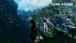 Tomb Raider 505 Games Logo Video Games Lara Croft Tomb Raider Digital Art Trees Clouds Forest Nature 2560x1600 Wallpaper