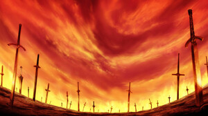 Fate Series Fate Stay Night Unlimited Blade Works Fate Stay Night Anime Sword 3259x2444 Wallpaper