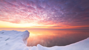 Nature Ice Sky Water Sunset Horizon 2048x1306 Wallpaper