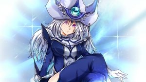 Anime Anime Girls Yu Gi Oh Long Hair White Hair Silent Magician Witch Witch Hat 1768x1023 Wallpaper