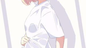 Anime Anime Girls Lycoris Recoil Nishikigi Chisato Short Hair Blonde Solo Artwork Digital Art Fan Ar 3307x4678 Wallpaper